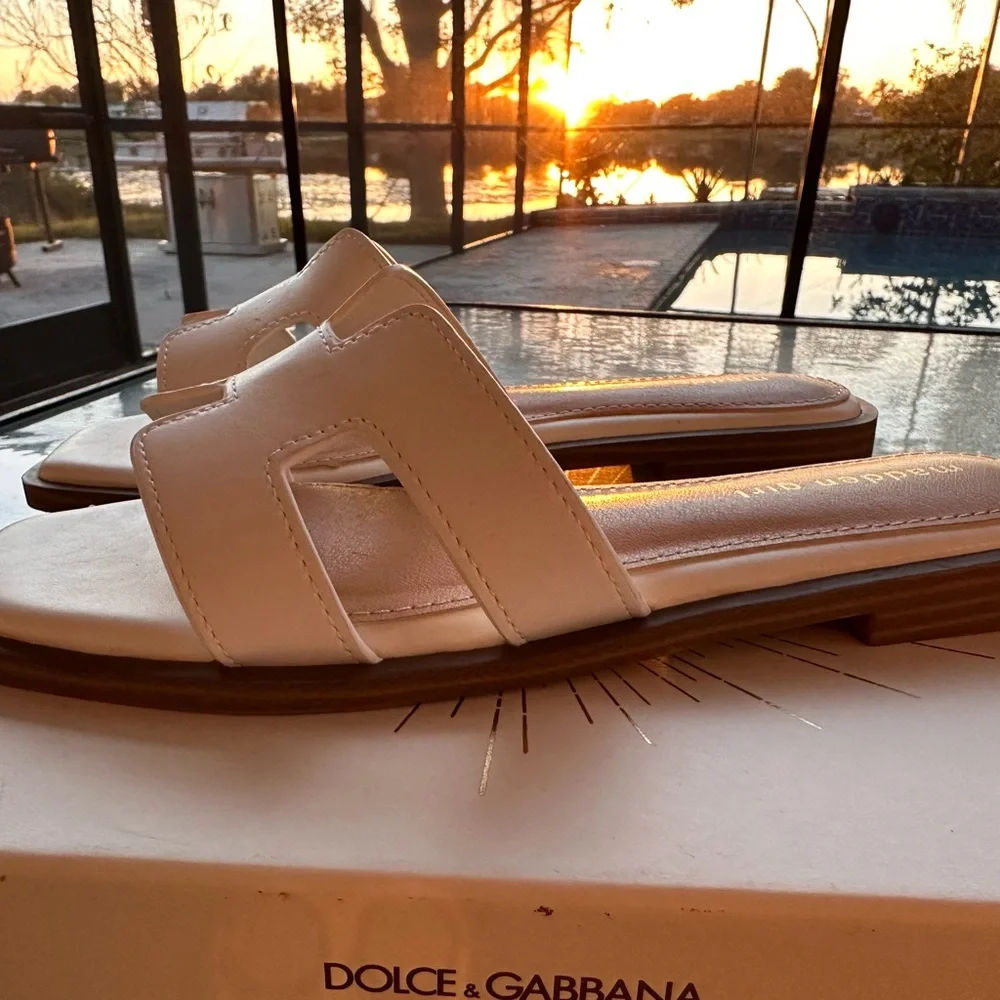 White Madden Girl Sandals 7.5 - Picture 4 of 6
